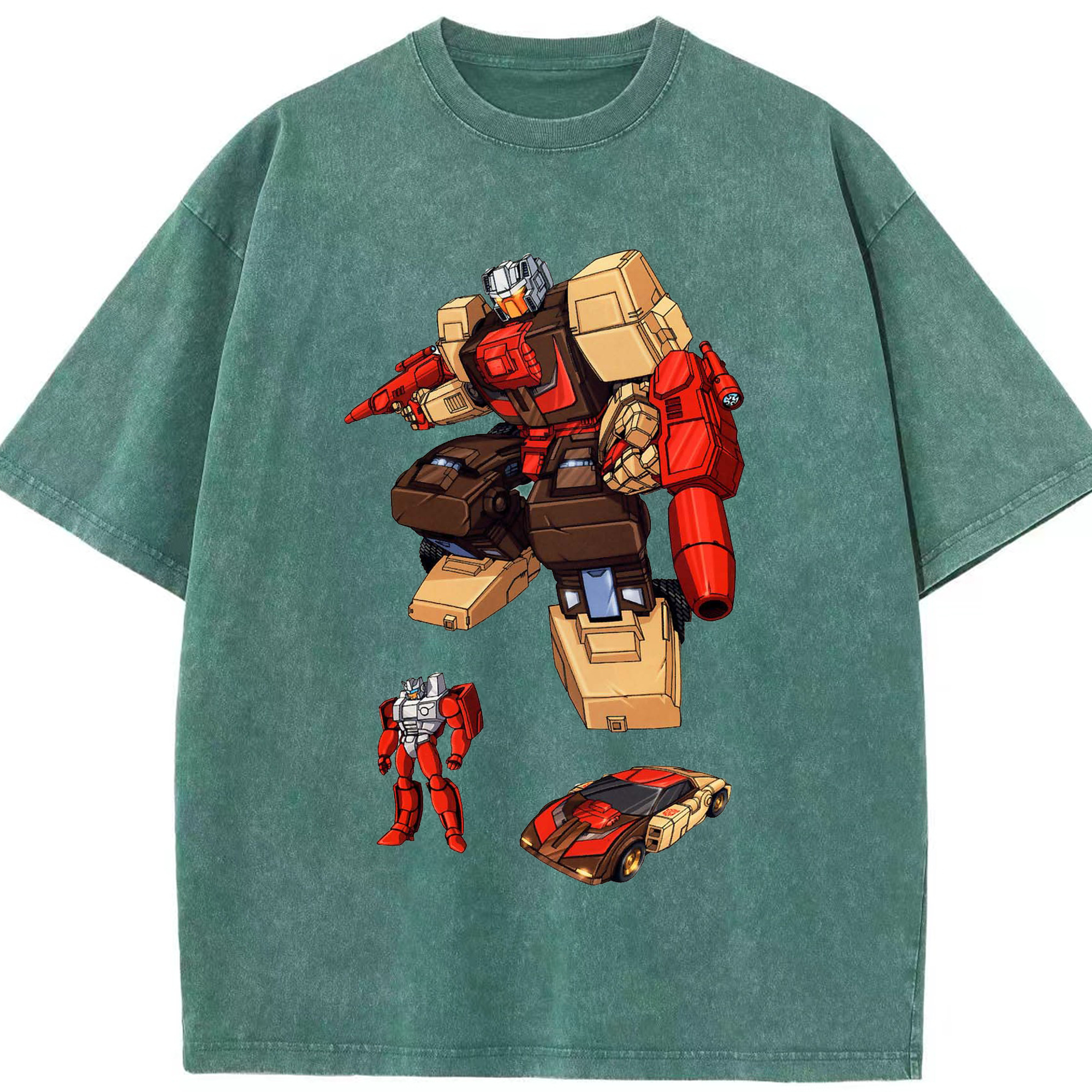 （画像用）  綿100% ヴィンテージ風 半袖Tシャツ（フロントプリント）